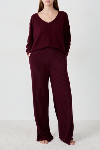 Pantalon de pyjama Galino - Bordeaux