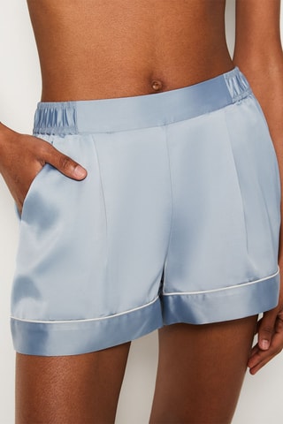 Shorts pigiama Gia - Blu-grigio