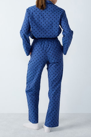 Pantalon de pyjama taille haute Fjord - Bleu cobalt
