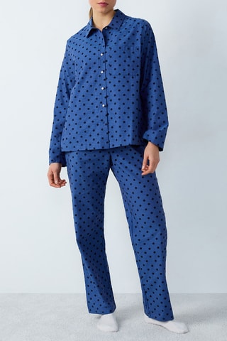 Pantalon de pyjama taille haute Fjord - Bleu cobalt