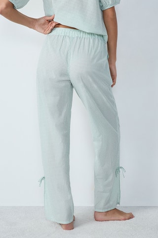 Pantalon de pyjama taille haute Poupi - Vert d’eau