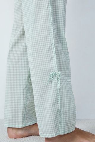 Pantalon de pyjama taille haute Poupi - Vert d’eau