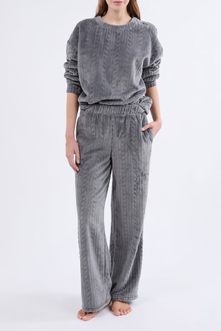 Pantaloni pigiama in velluto Matilda - Antracite