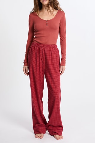Pantalon de pyjama Fivian - Rouge brique