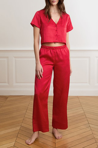 Pantalon de pyjama Mon cœur - Rouge