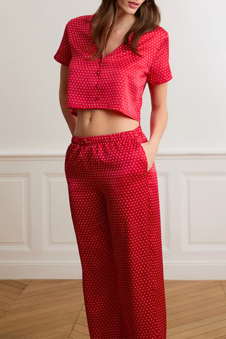 Pantalon de pyjama Mon cœur - Rouge