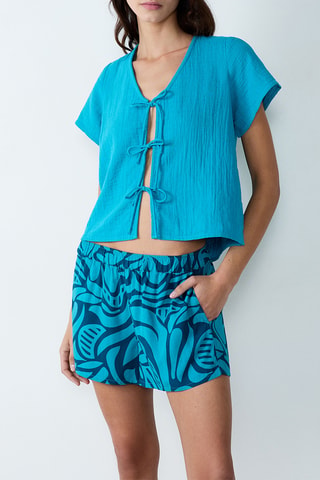 Shorts pigiama Edna - Blu