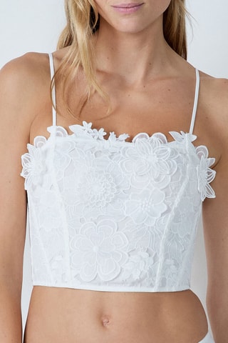 Crop Top Promesse - Ecru
