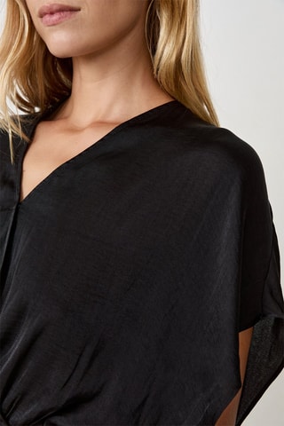 Crop top Cheeta - Nero