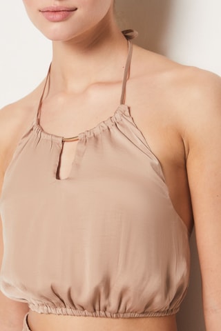 Crop top Cheeta - Beige