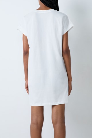 Abito t-shirt Elssa - Bianco
