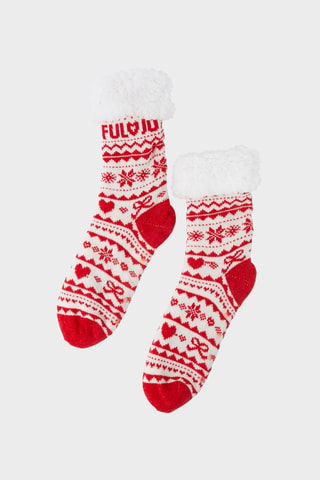Calze Mistic - Bianco e rosso