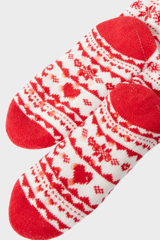 Calze Mistic - Bianco e rosso
