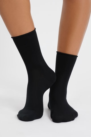 Calze Coton Midi New - Nero