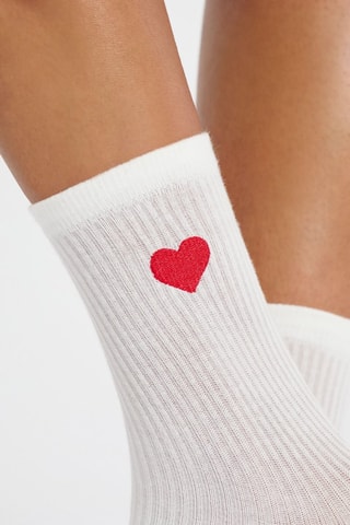 Chaussettes Lune - Blanc