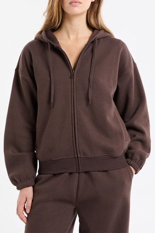 Sweat à capuche Jovani - Marron
