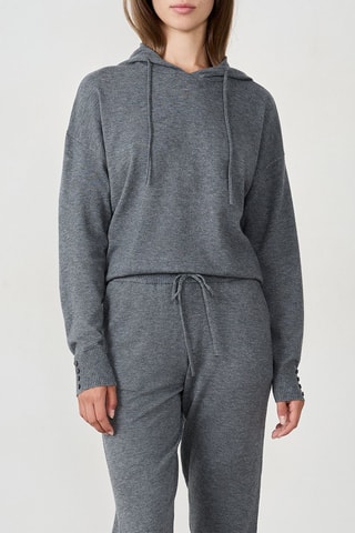 Sweat à capuche Gilane - Anthracite