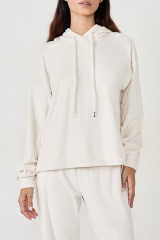 Sweat à capuche Galikan - Ecru