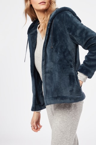 Sweat velours Naci - Bleu marine