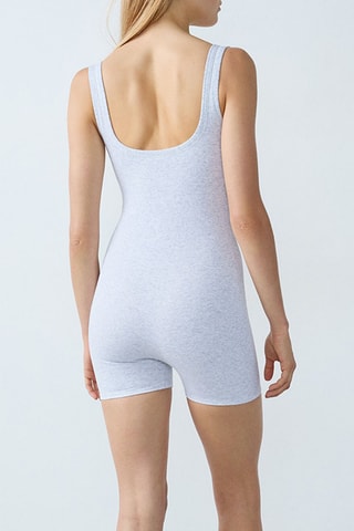 Tuta corta Cozy - Grigio chiaro melange