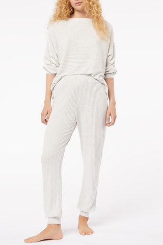 Pantalon de pyjama Calino - Gris clair chiné