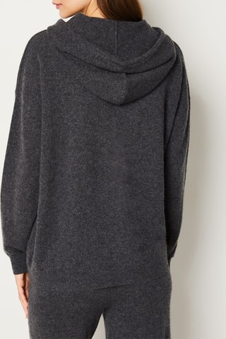 Maglia in cashmere con cappuccio - Antracite