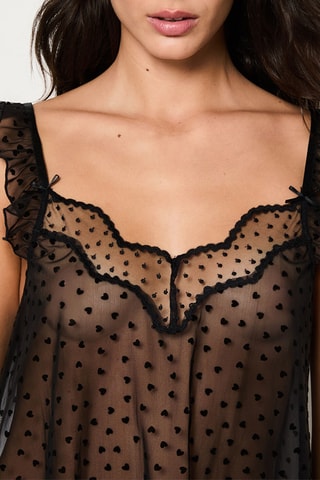 Babydoll Cuore - Nero