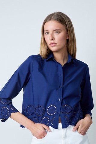 Chemisier Modern Gypset - Bleu marine