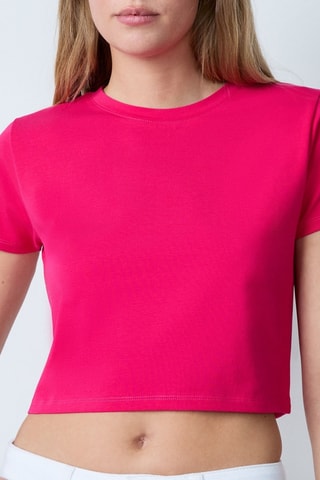 T-shirt cropped - Rosa