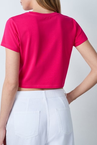 T-shirt cropped - Rosa