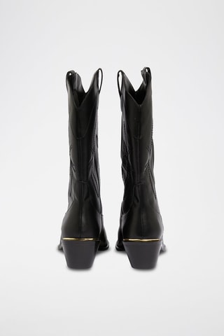 Stivali in pelle Indy - Nero