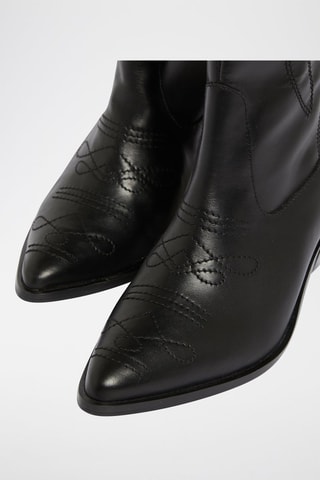 Stivali in pelle Indy - Nero
