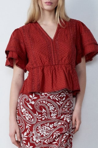 Blouse Afternoon Light - Rouge brique