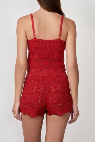 Crop top Craty Retreat - Rosso