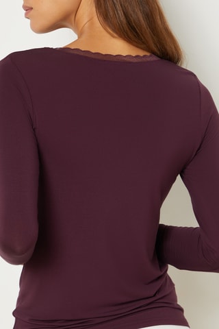 T-shirt pigiama Warm - Bordeaux