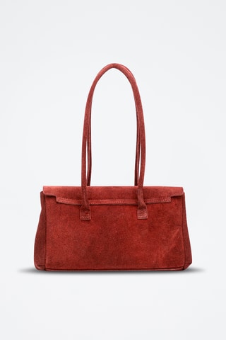 Sac porté épaule en nubuck Dunn - Bordeaux