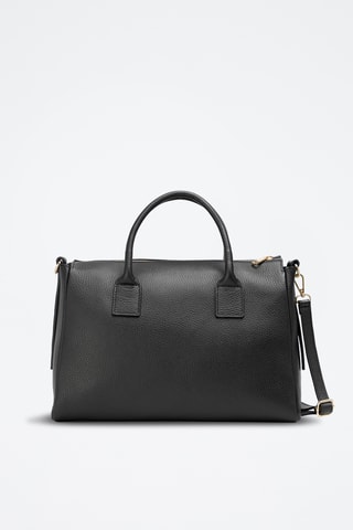 Sac à main en cuir Roux - Noir