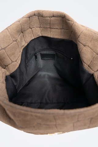Sac porté épaule en cuir Ceres - Taupe