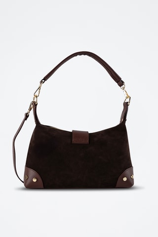 Sac bandoulière en nubuck Kane - Marron