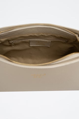 Sac porté épaule en cuir Goldie - Blanc