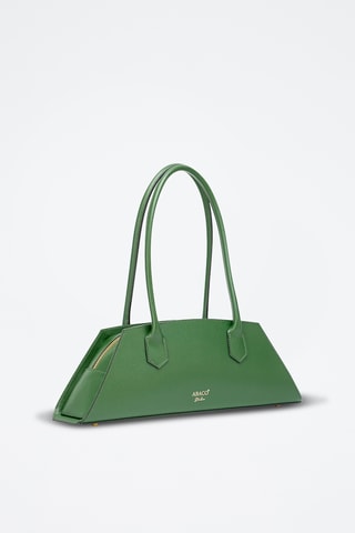 Sac porté épaule en cuir Opal  - Vert