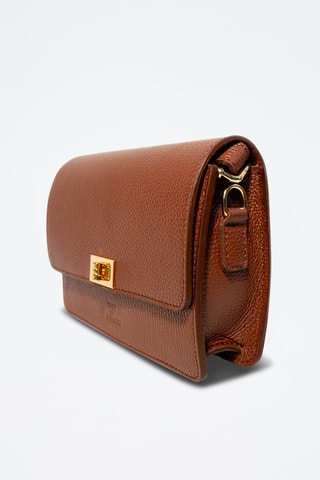 Sac bandoulière en cuir Gaya - Marron