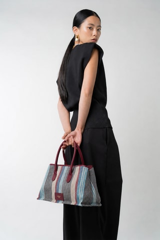 Borsa a mano in pelle Lyn - Rosso