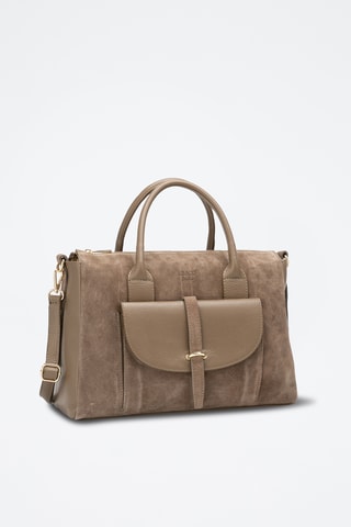 Sac à main en cuir Rye - Taupe