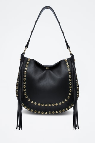 Sac porté épaule en cuir Lois - Noir