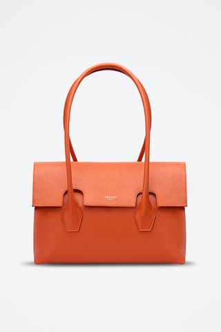 Sac à main en cuir Solenne - Orange