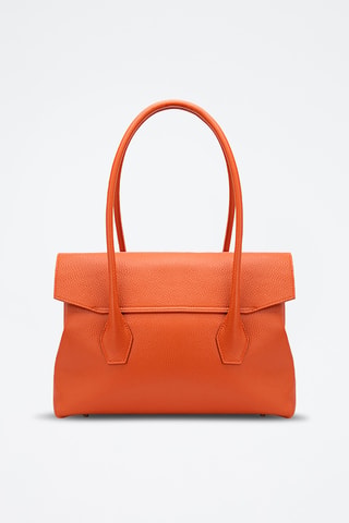 Sac à main en cuir Solenne - Orange