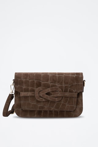 Sac bandoulière en nubuck André - Marron