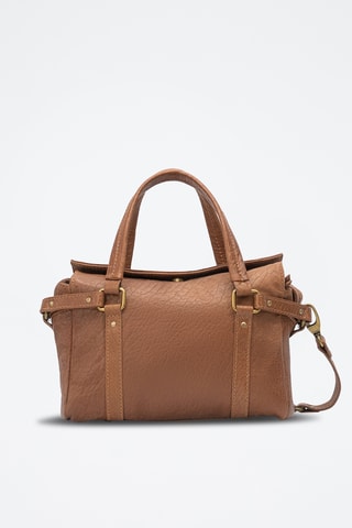 Sac à main en cuir Mini Puma - Camel