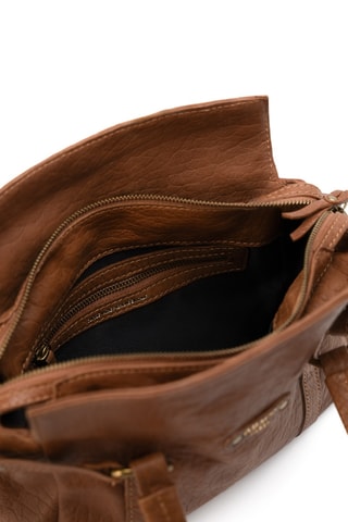 Sac à main en cuir Mini Puma - Camel